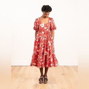 Ulla Johnson Nora Floral Midi Dress